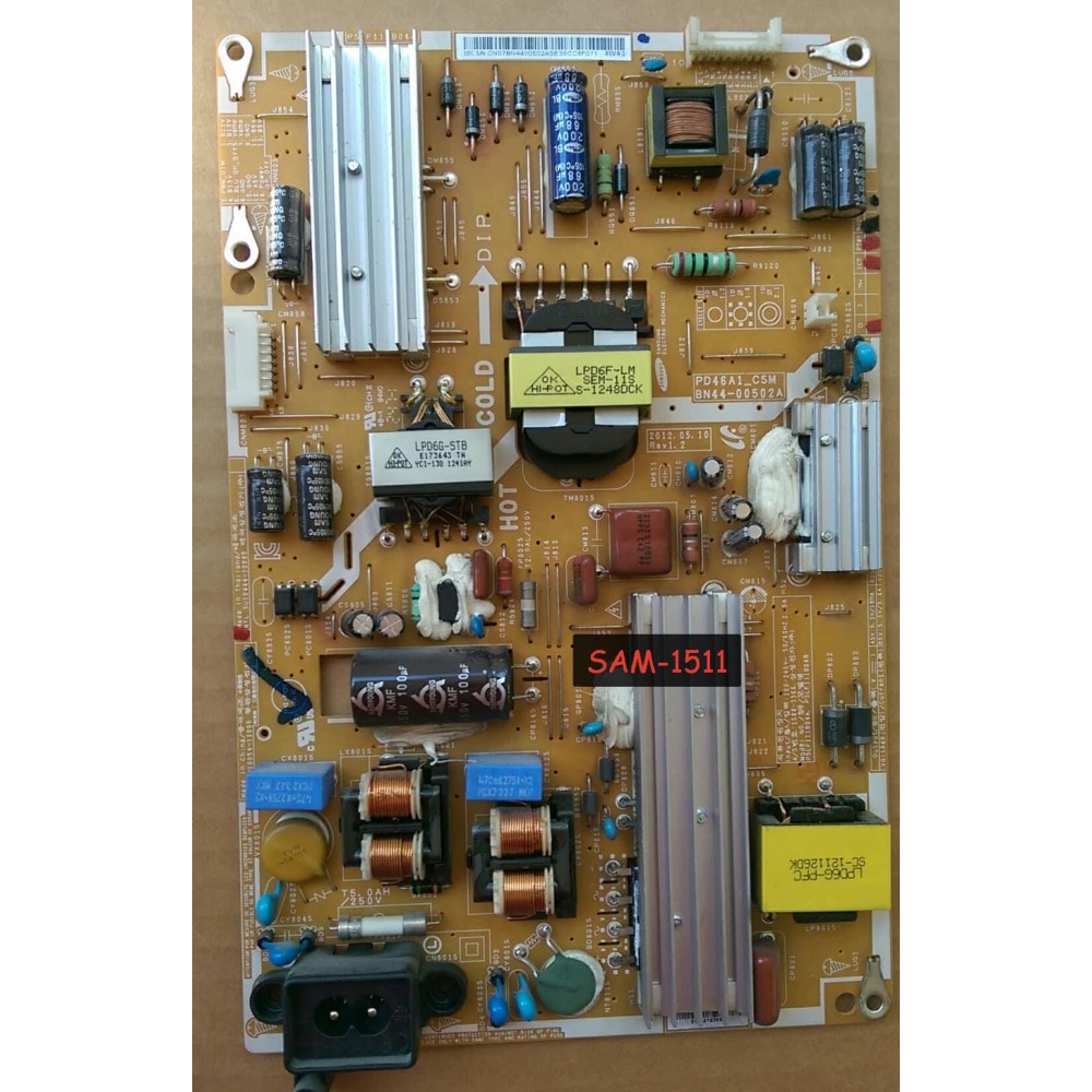 BN44-00502 , A , PD46A1_CSM , Samsung , UE46ES5500 , UE40ES5500 , LED , Besleme , Power Board 