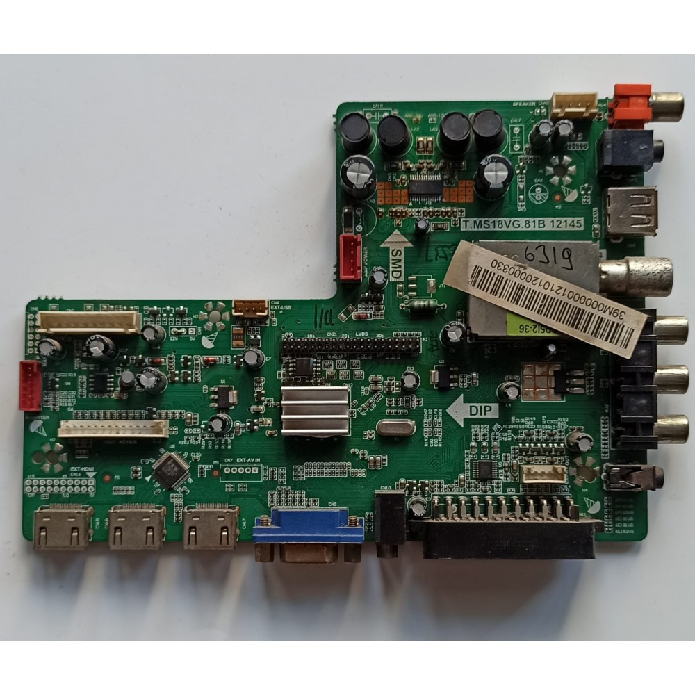 T.MS18VG.81B, 12145, B12125746, 2A00963, V390HK1-LS5, Skytech ST-4030, ANAKARTİ MAIN BOARD, V390HJ1-P01 T.MS18VG.81B, 12145, B12125746, 2A00963, V390HK1-LS5, Skytech ST-4030, ANAKARTİ MAIN BOARD, V390HJ1-P01