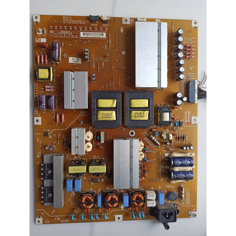 EAX65613901(1.6), EAY63149401, LGP4955-14UL12, LG 49UB830V, 55UB830V, LG 49UB820V, POWER BOARD EAX65613901(1.6), EAY63149401, LGP4955-14UL12, LG 49UB830V, 55UB830V, LG 49UB820V, POWER BOARD