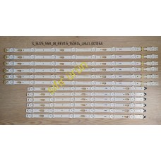 S_5U75_55_FL_L8_REV1.4_150224_LM41-00135A, S_5U75_55_FL_R6_REV1.4_150224_LM41-00136A, BN96-34797A, BN96-34798A, CY-WJ055HGLV3H,  Panel Ledleri,Samsung, Led Bar